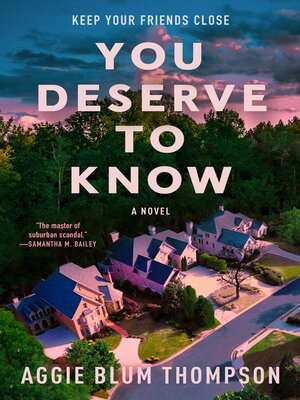 cover image of You Deserve to Know